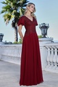 3356-03 ADRA VESTIDO PLUS GALA VINO