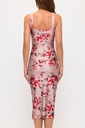 AD1633M LVSTY VESTIDO FLOREADO TAUPE