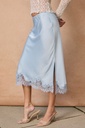 FS12843 DSFM FALDA SATIN CELESTE