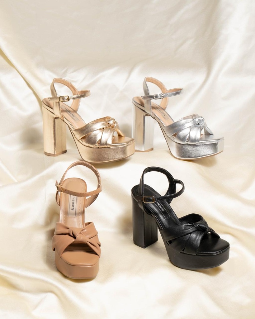 401001 VIAMARTE SANDALIA NEGRO NAPA