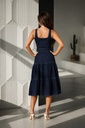 D24155 VALENTINE VESTIDO LONA AZUL