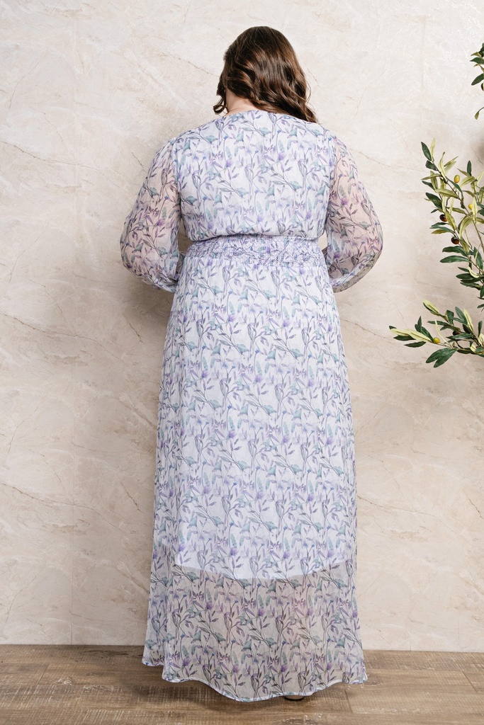 PM22371 SIBU VESTIDO LARGO PLUS CELESTE