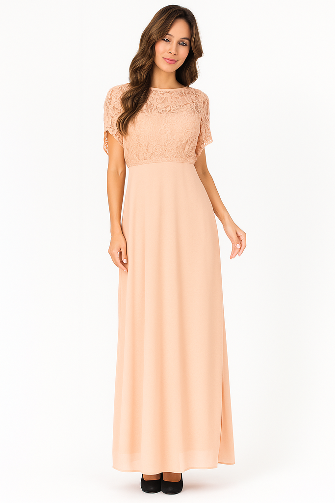 3034 VESTIDO MARCA CAPRICHO COLOR MELON