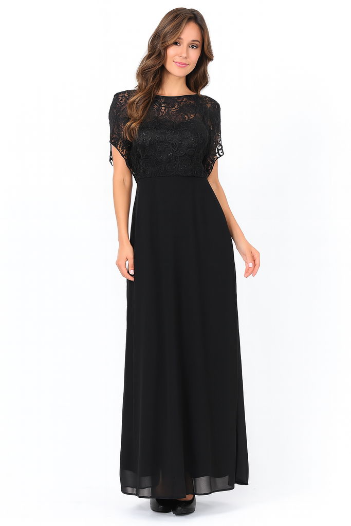 3034 VESTIDO MARCA CAPRICHO COLOR NEGRO