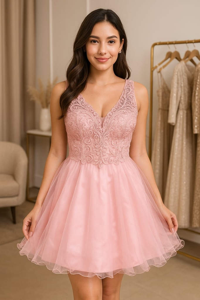 68 VESTIDO MARCA SUBLIME COLOR PALO ROSA