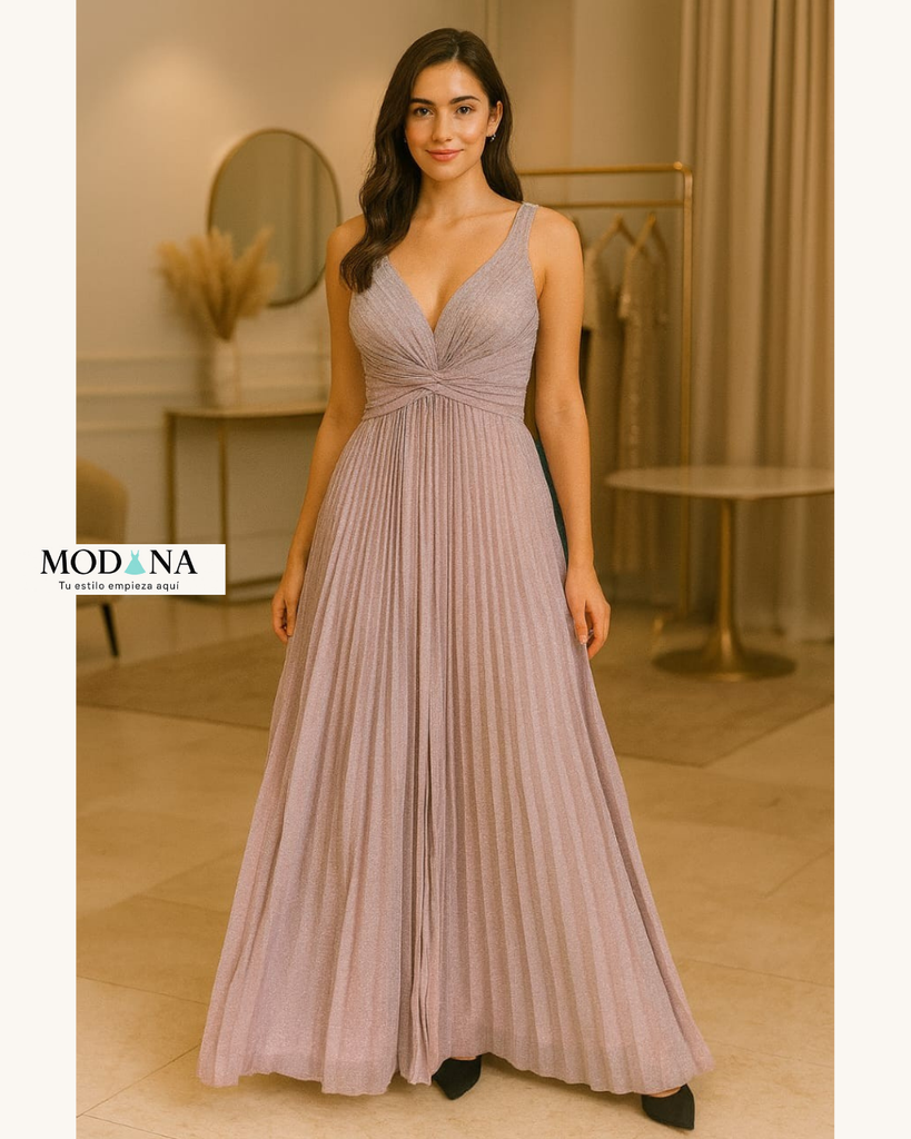 88 VESTIDO MARCA SUBLIME COLOR ROSADO APERLADO