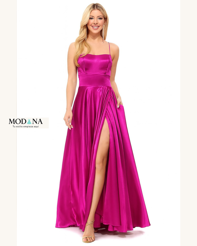 CA1053 VESTIDO MARCA CAPRICHO COLOR FUSIA