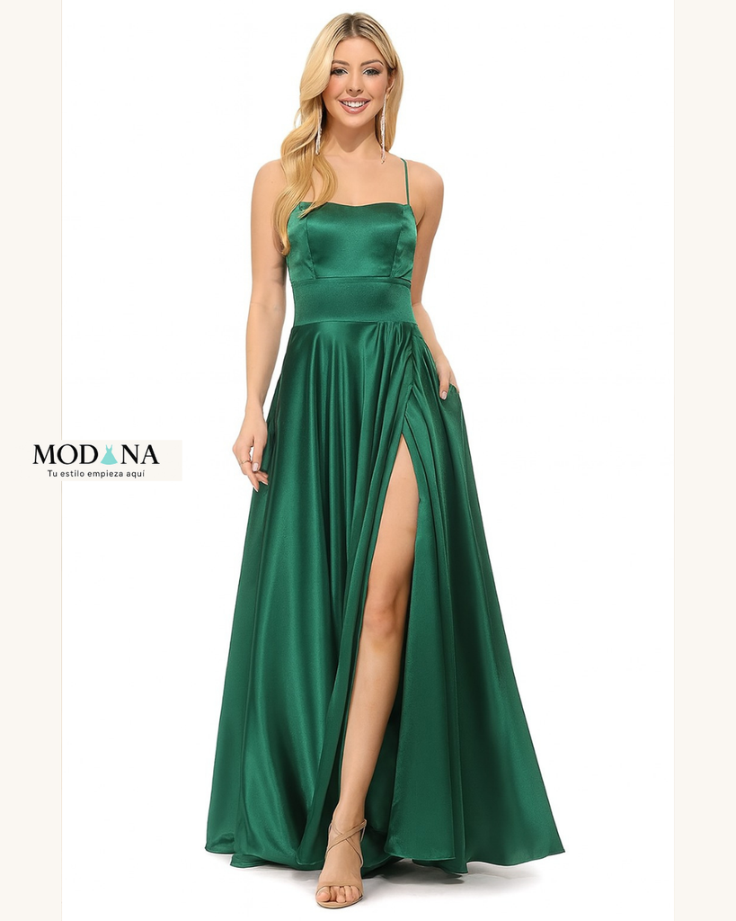 CA1053 VESTIDO MARCA CAPRICHO COLOR VERDE