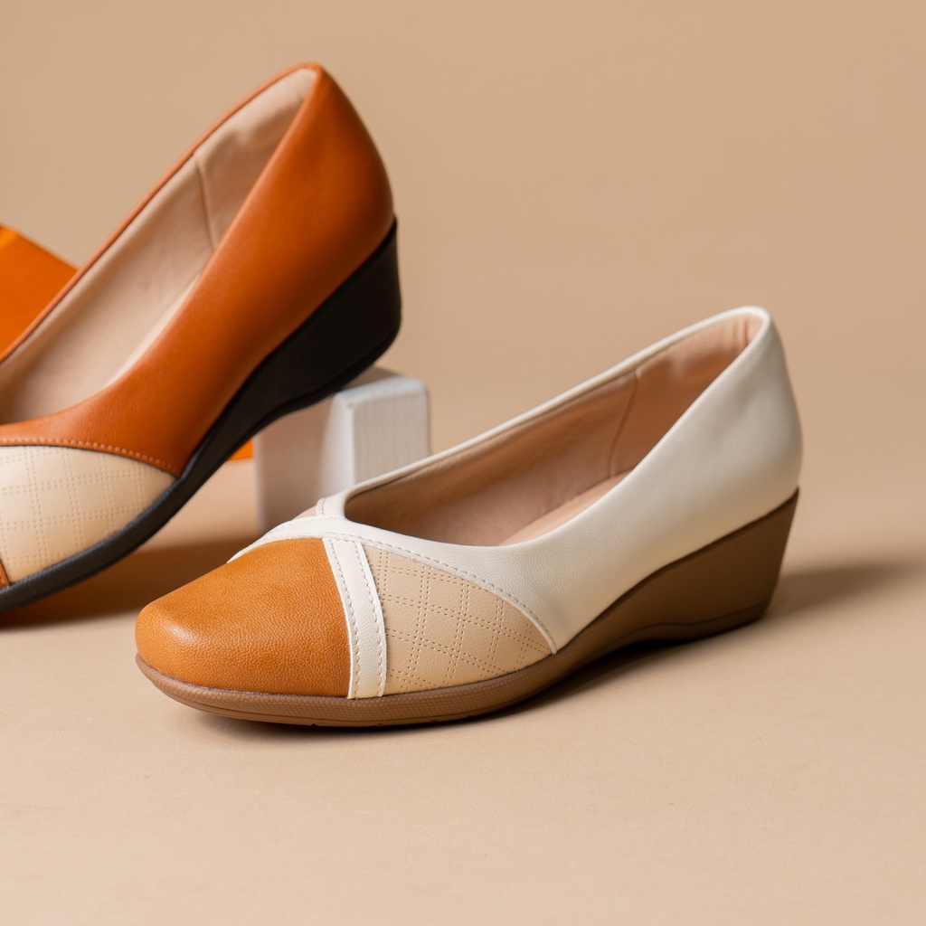 143243 PICCADILLY MOCASINA BLANCO/CAMEL NAPA 