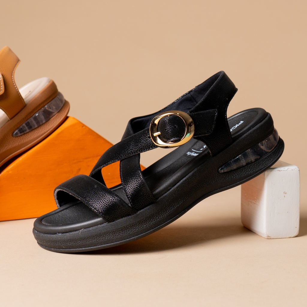 599006 PICCADILLY SANDALIA NEGRO STRETCH