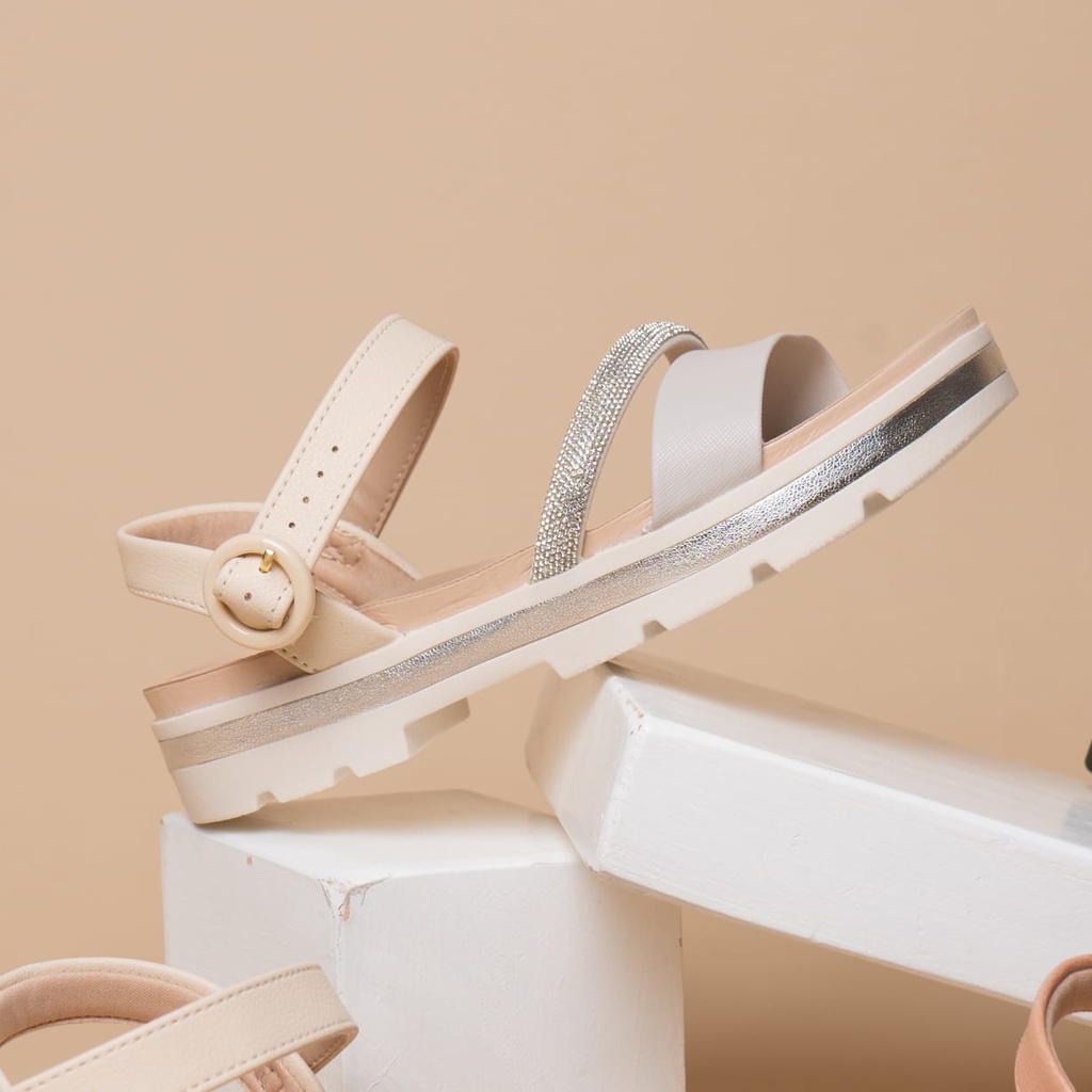 7132.144 MODARE SANDALIA CREMA/GRIS NAPA