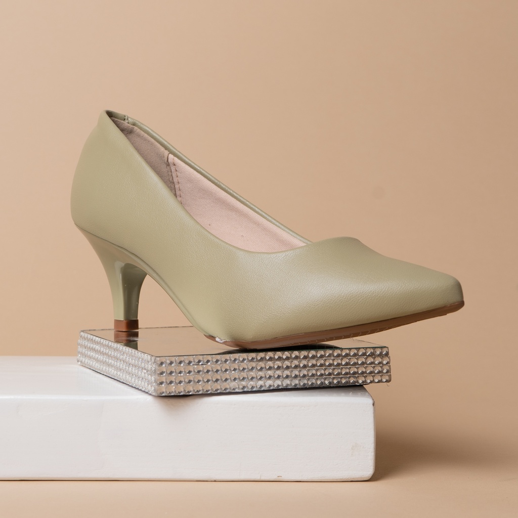 4076.1350 BEIRA ZAPATO VERDE NAPA