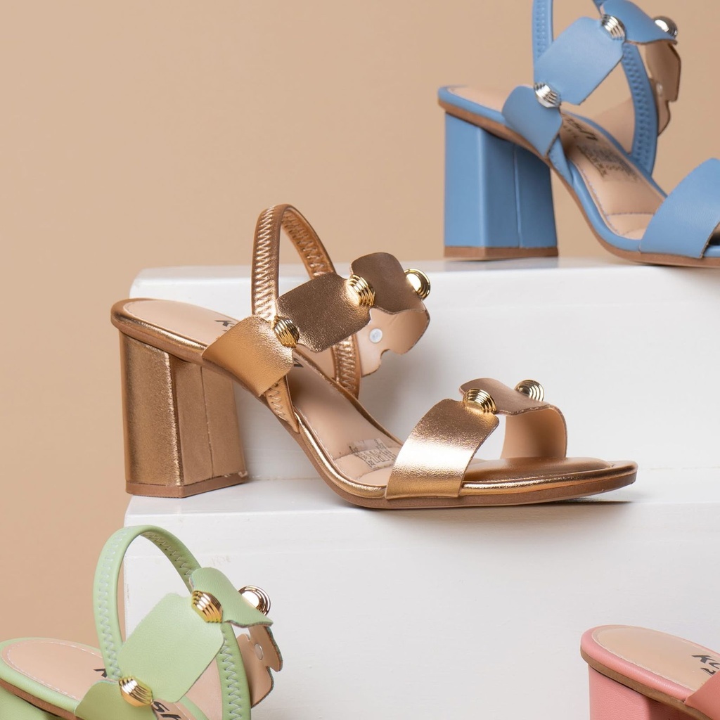 Y8762 DAKOTA SANDALIA ORO ROSA METALIZ.