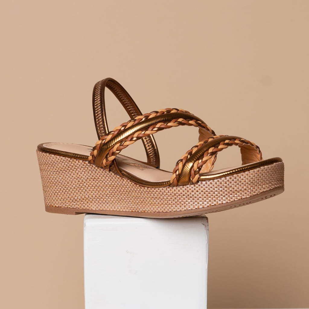 Y8852 DAKOTA SANDALIA BRONCE METALIZ.