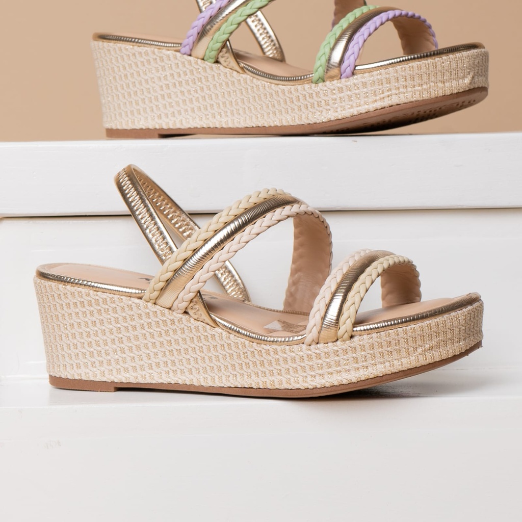 Y8852 DAKOTA SANDALIA CREMA NAPA