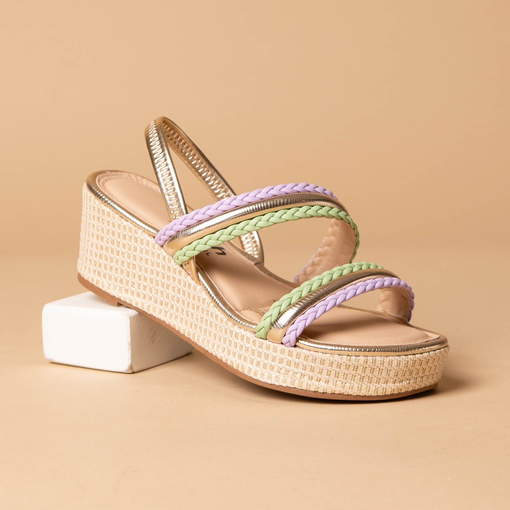 Y8852 DAKOTA SANDALIA DORADO METALIZ.