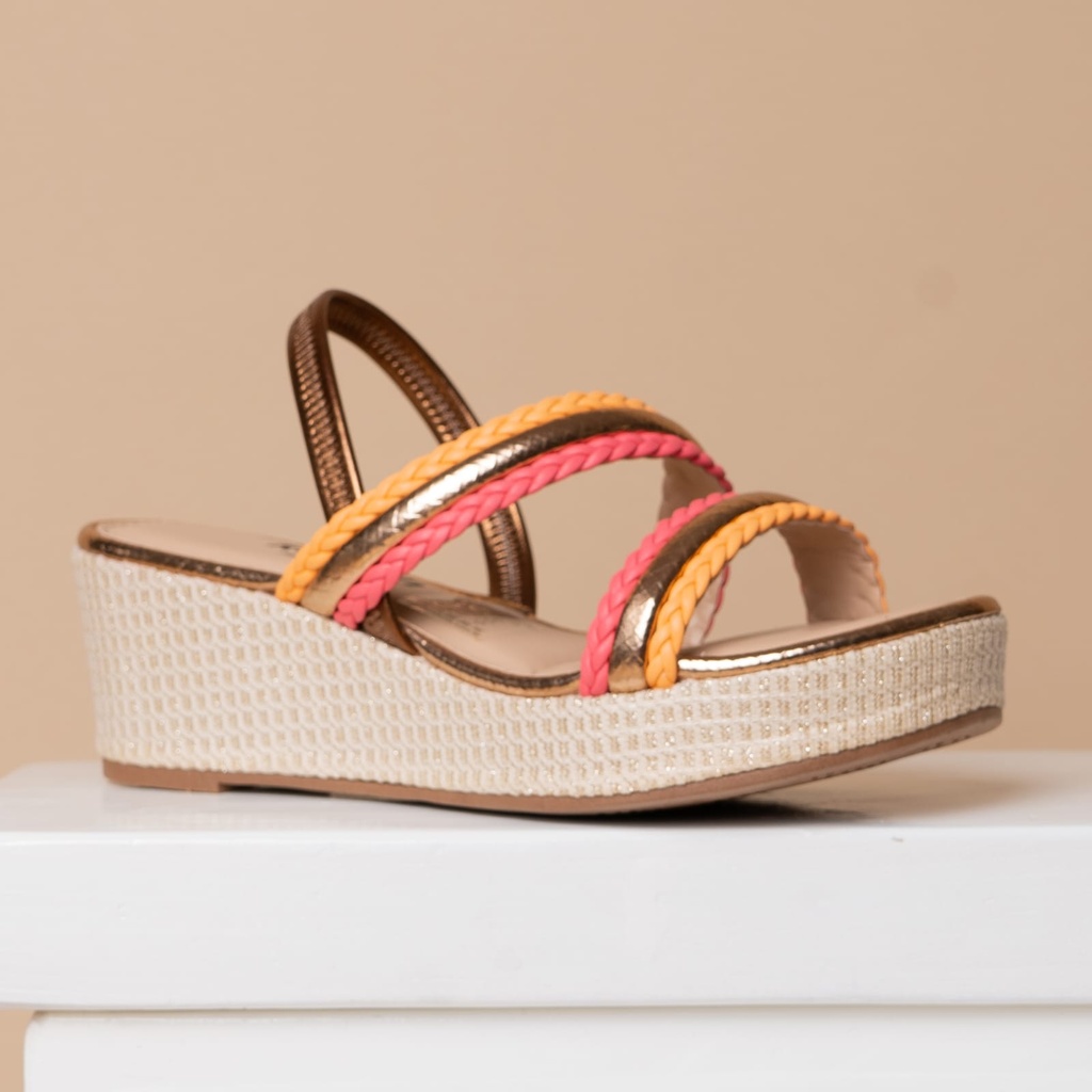 Y8852 DAKOTA SANDALIA COBRE METALIZ.