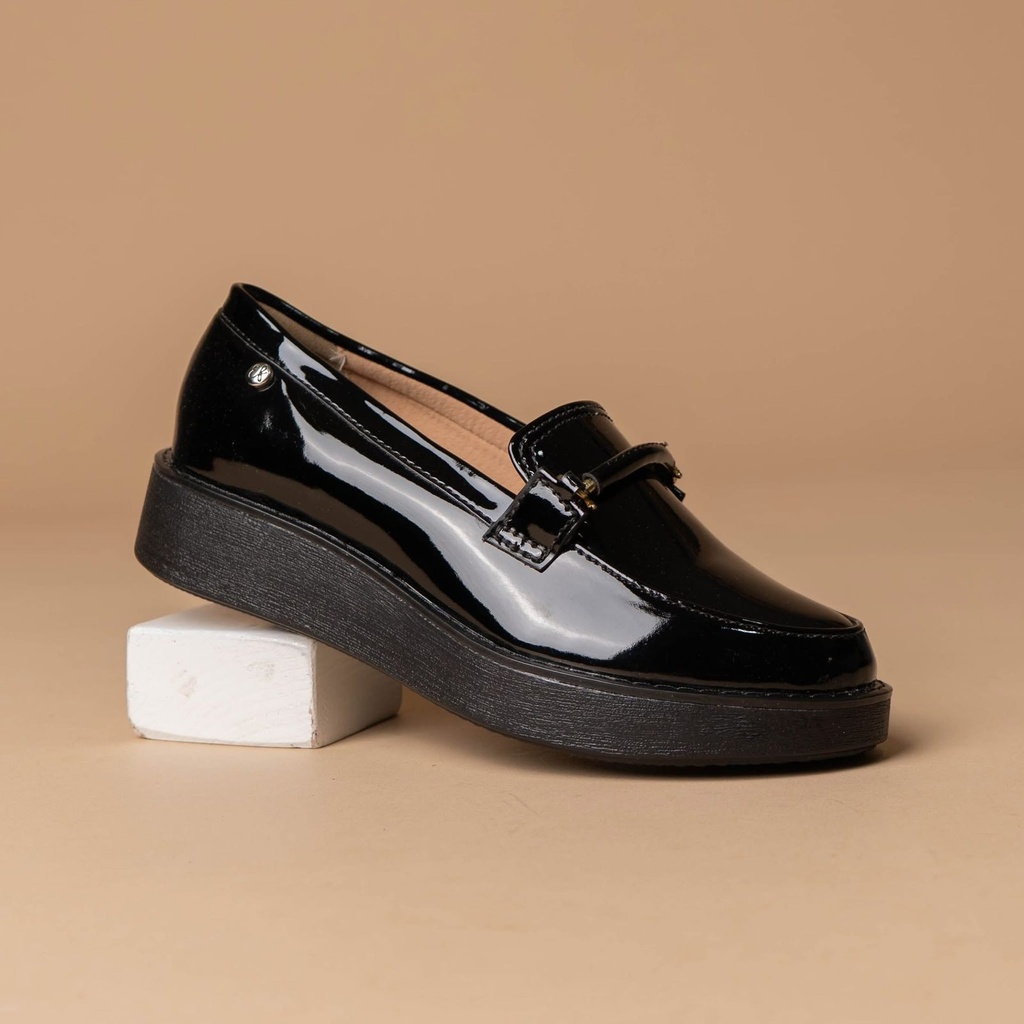 RAISA127XXN EUROFASH. MOCASINA NEGRO CHAROL