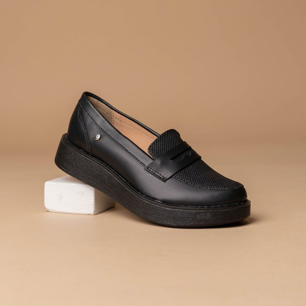 RAISA122XXN EUROFASH. MOCASINA NEGRO LUSTR.