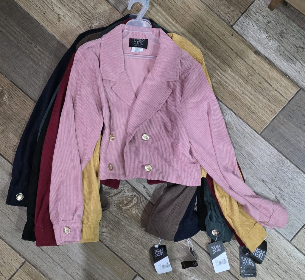 SACO CORTO CORDUROY MULTICOLOR