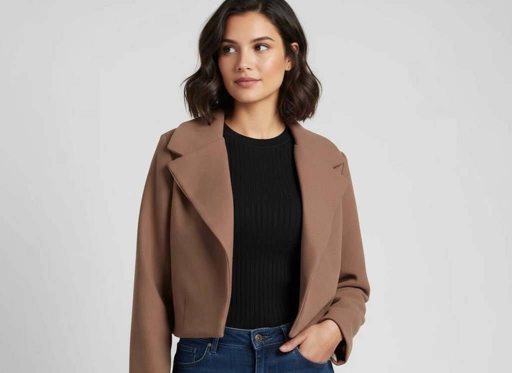 SACO CORTO GAMUZA MULTICOLOR