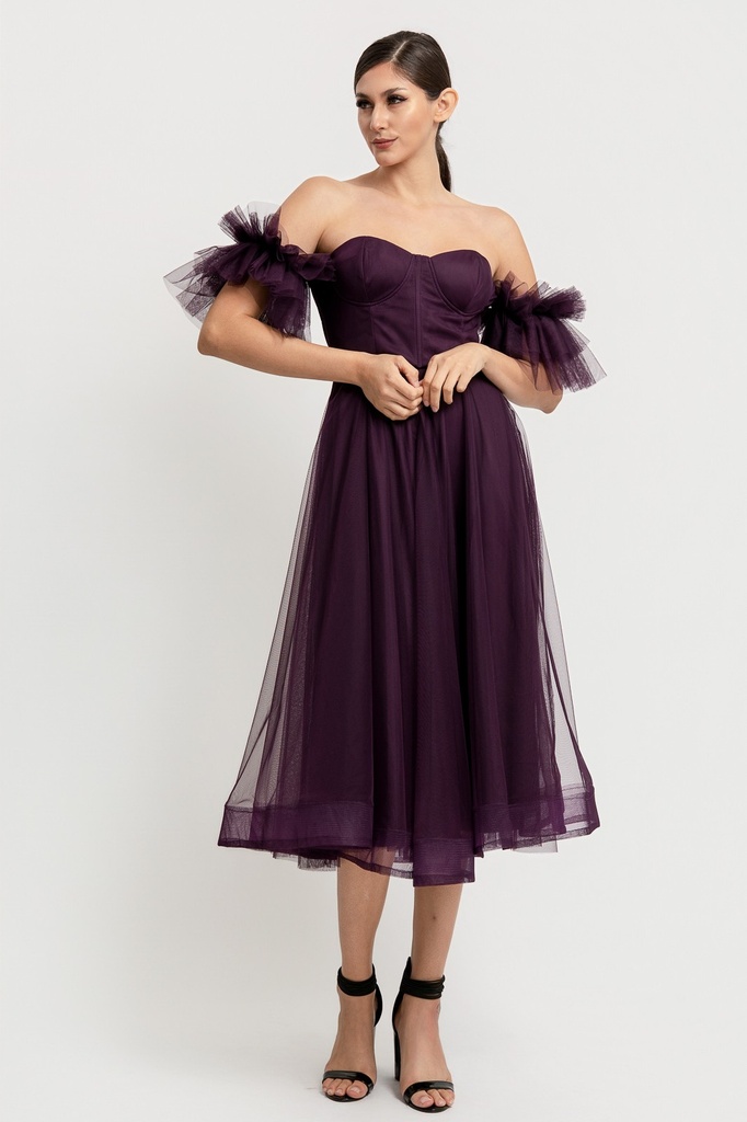 RVD5633 ROSEVELVET VESTIDO UVA