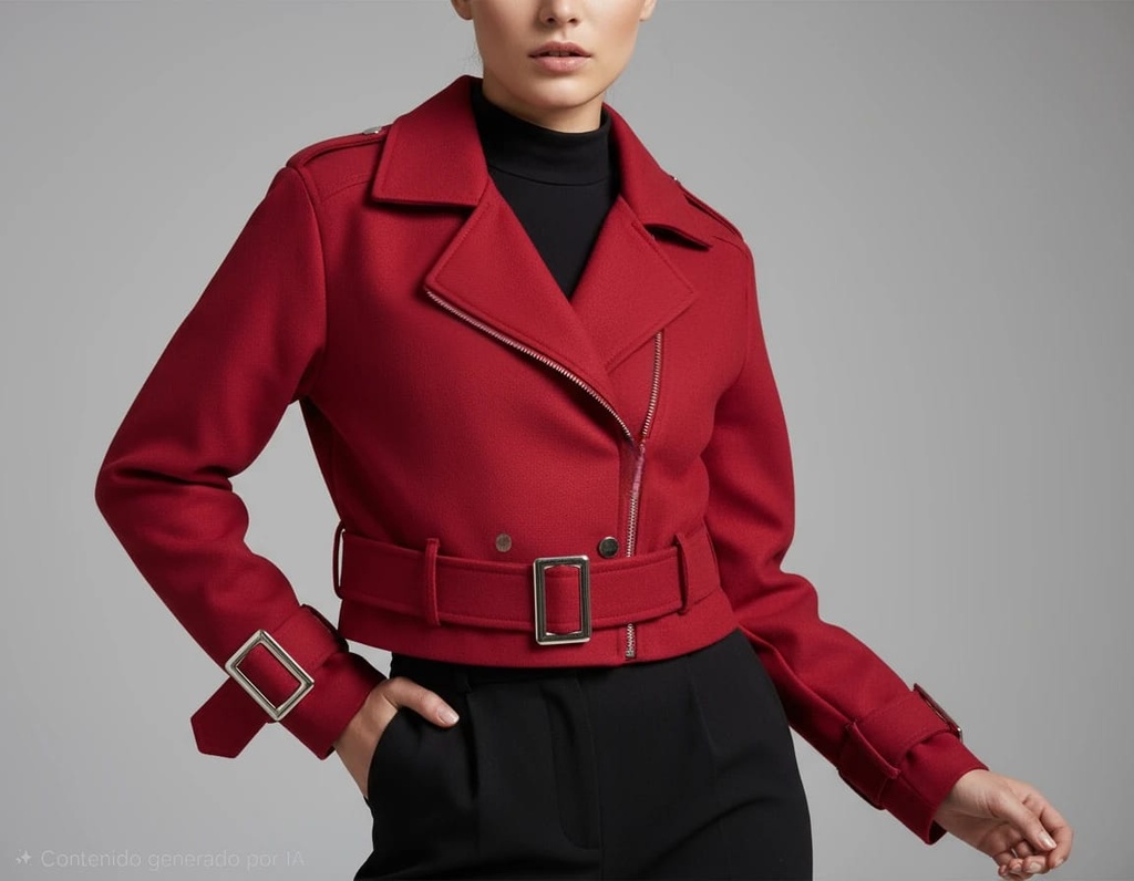 SACO CINCHOS BOTONES MULTICOLOR