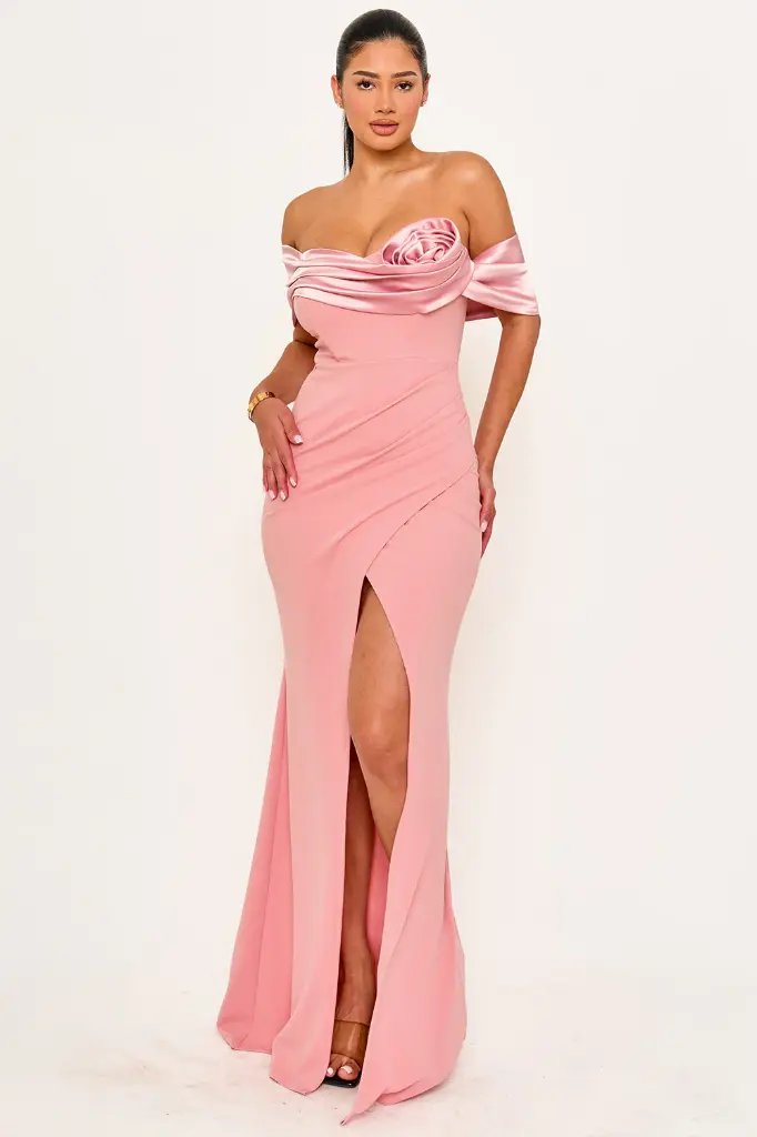 SDM2008JP SYMPHONY VESTIDO FLOR ROSA