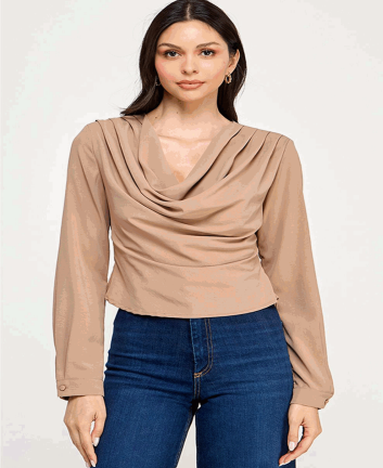 44026T MILK HONEY BLUSA MOCCA