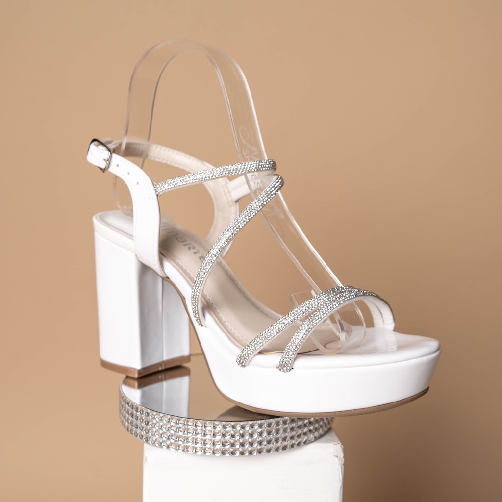 141013 VIAMARTE SANDALIA BLANCO VERNIZ