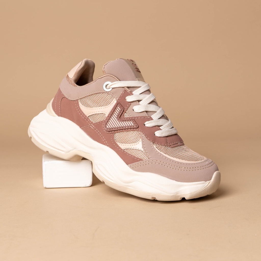 158015 Viamarte Tenis Rosa Nobuck