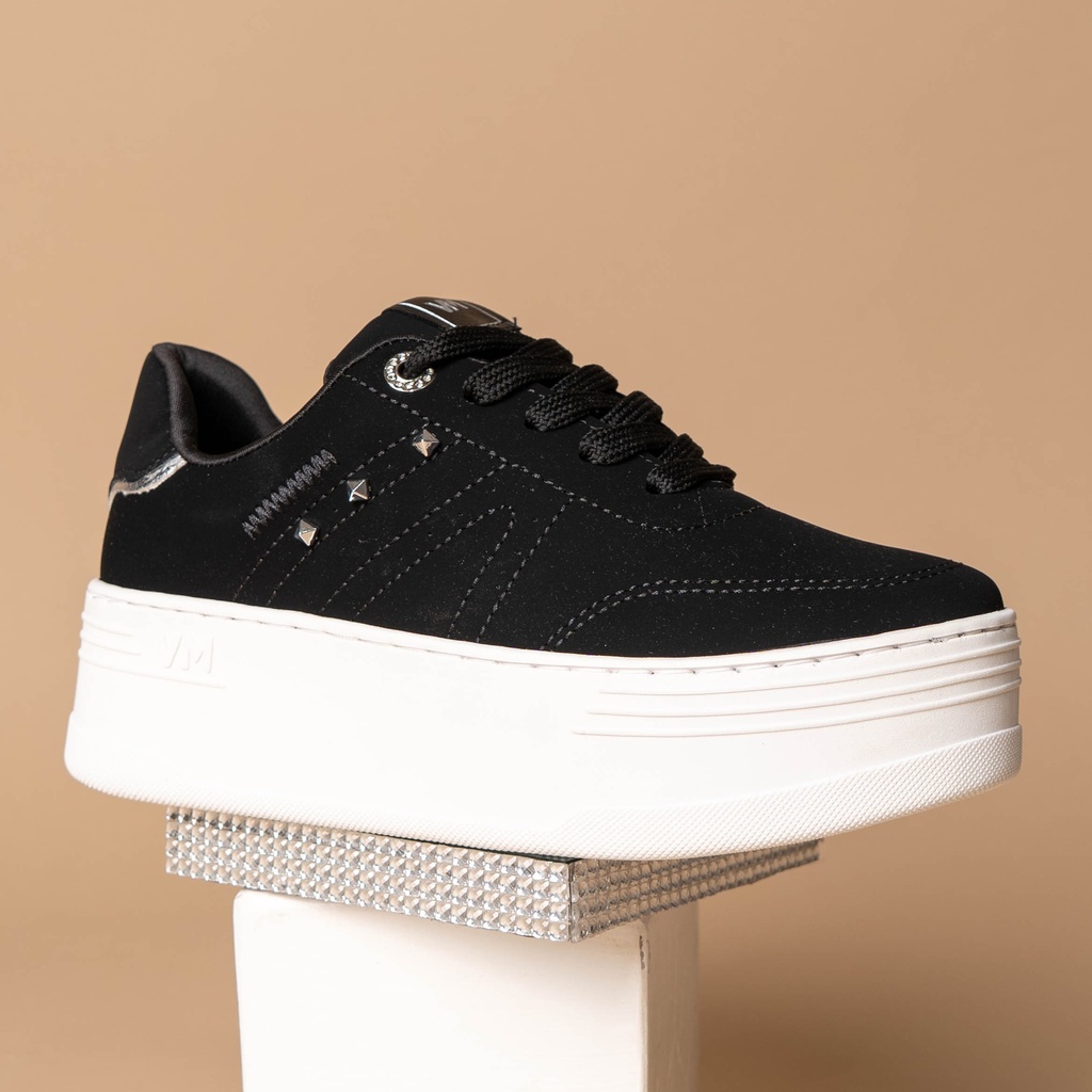 212003 Viamarte Tenis Negro Nobuck