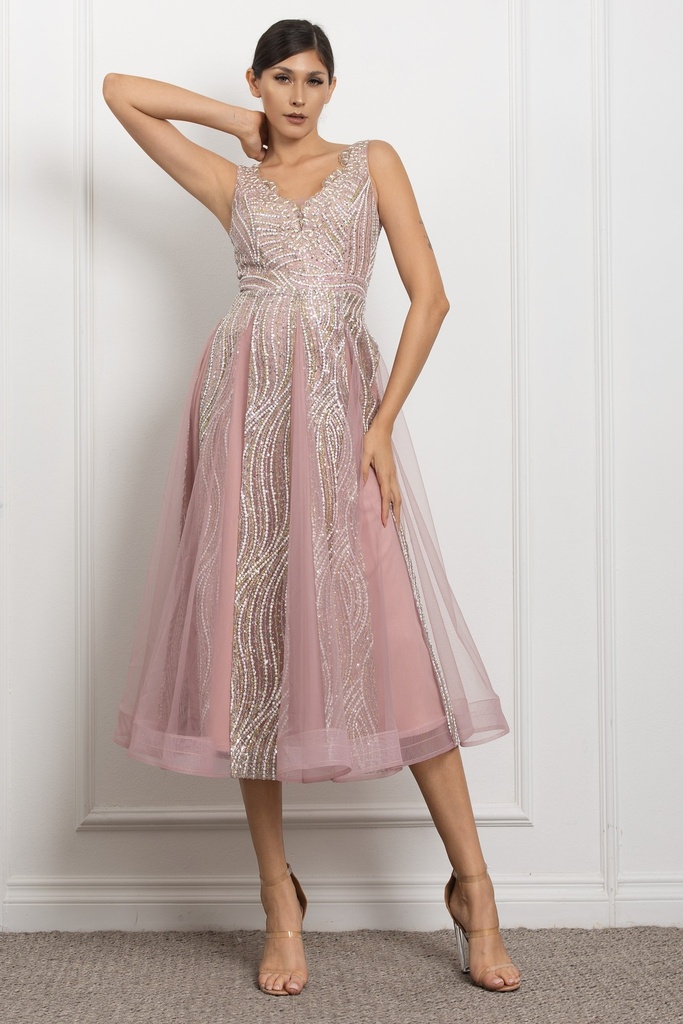 RVD6572 ROSEVELVET VESTIDO ROSA