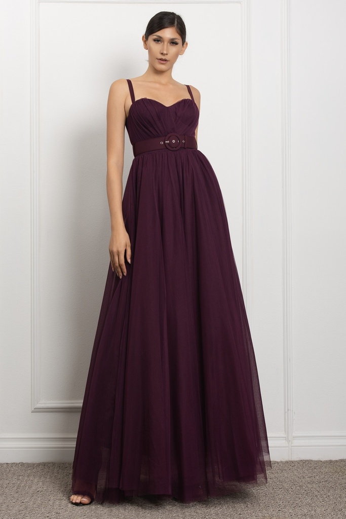 RVD5574 ROSEVELVET VESTIDO CINCHO UVA