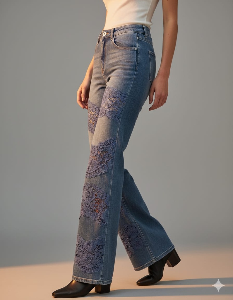 LC24119 COLLECTION PANTALON LONA CELESTE