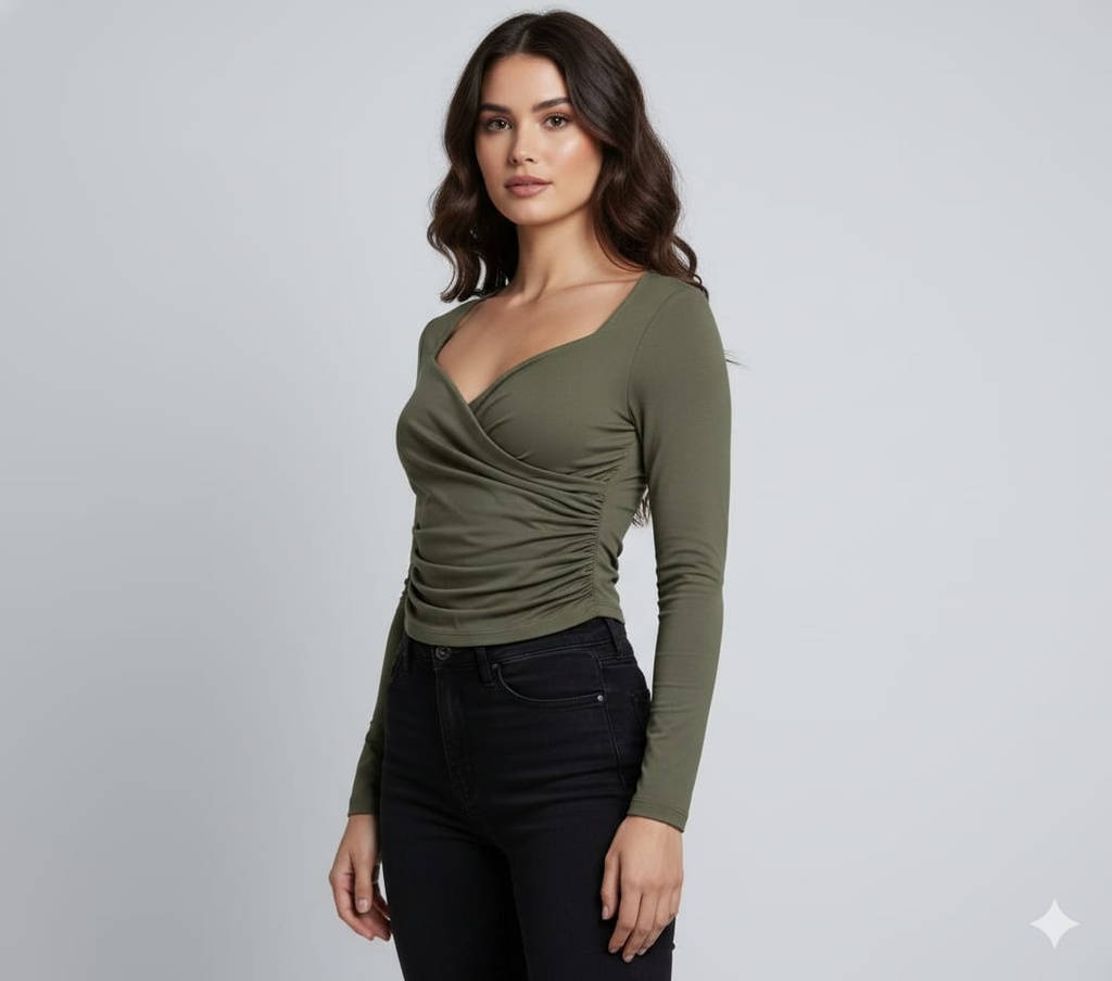 LC6420 COLLECTION BLUSA MANGA L. OLIVA