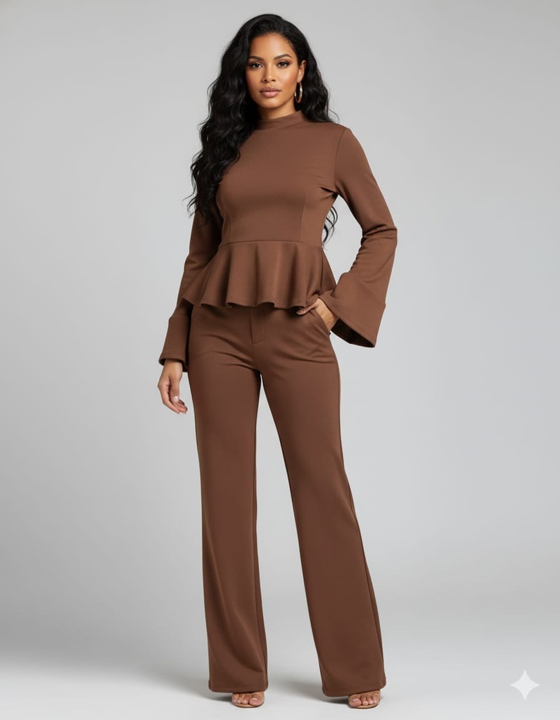 MM25127 MUYMUY CONJUNTO CAFE