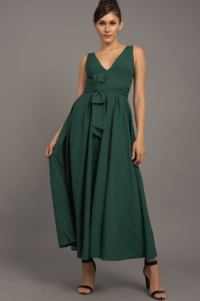 RVD6454 ROSEVELVET VESTIDO LARGO VERDE