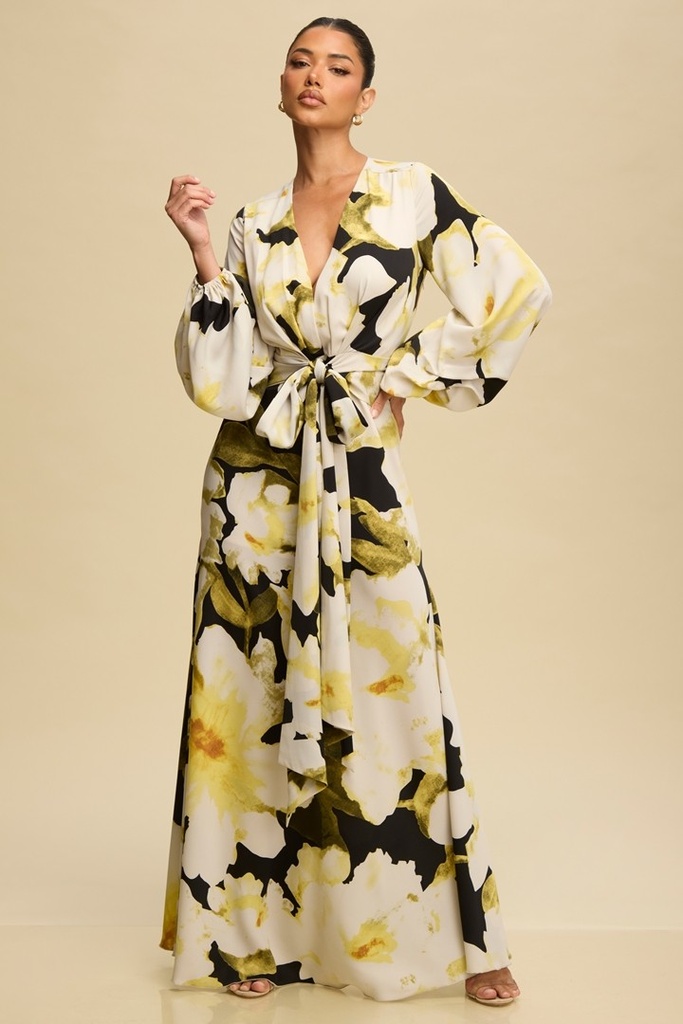 LD11885 LUXXEL VESTIDO LARGO MULTICOLOR