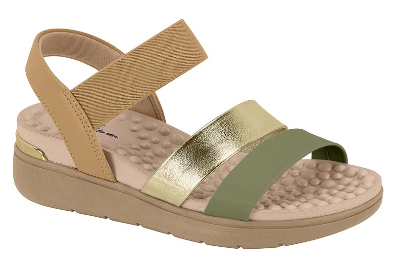 7151.119 MODARE SANDALIA VERDE/DORADO