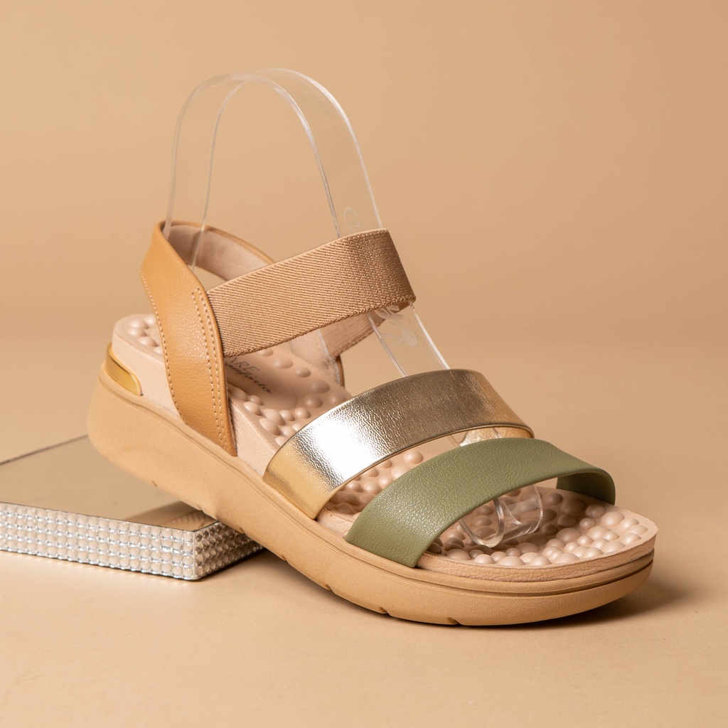 7151.119 MODARE SANDALIA VERDE/DORADO