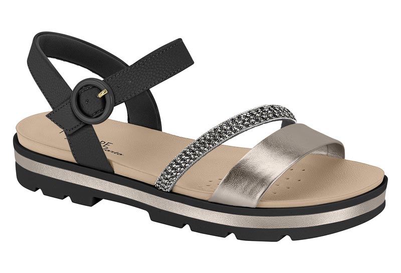 7132.144 MODARE SANDALIA NEGRO/GRAF. NAPA