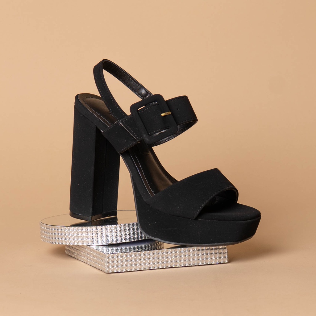 284002 Viamarte Sandalia Negro Nobuck