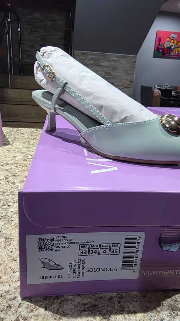 283001 VIAMARTE ZAPATO VERDE M. VERNIZ