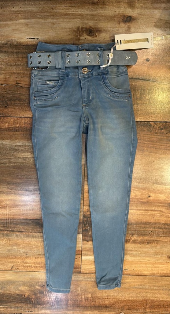 7000 DELUXE PANTALON LONA CELESTE