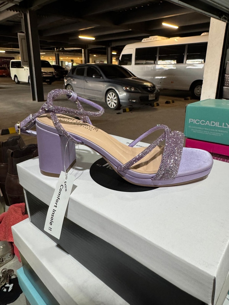 NELLY56X BLOSSOM SANDALIA LILA ESCARCHADO