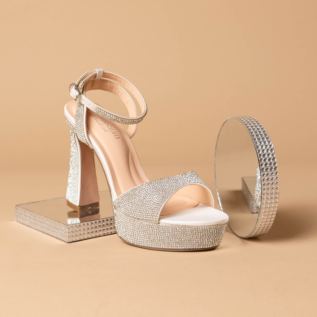 REGINA4 BLOSSOM SANDALIA PLATA ESCARCHADO