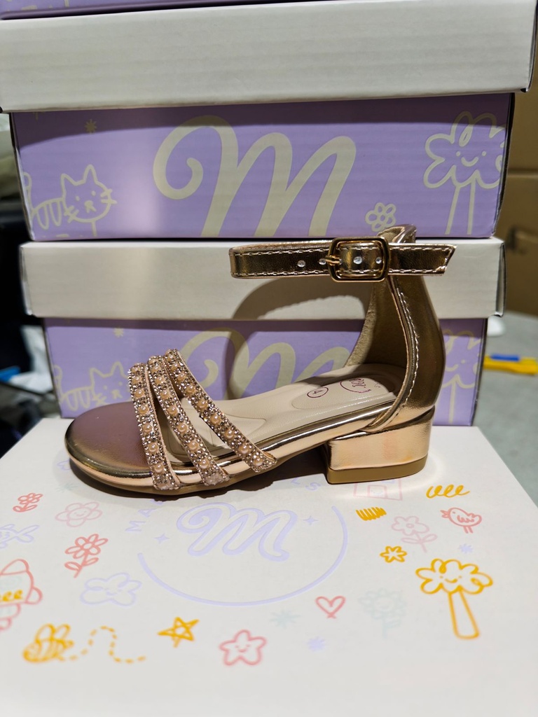 DARCIE86A MADELYN SANDALIA ORO ROSA METAL.