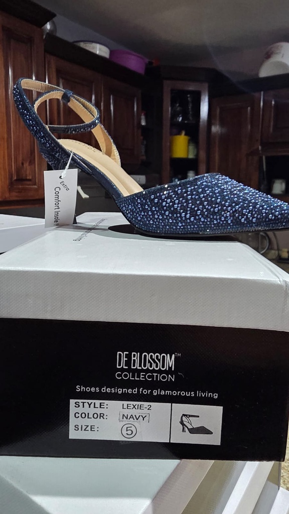 LEXIE2 BLOSSOM ZAPATO AZUL ESCARCHADO