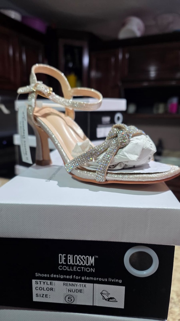 RENNY11X BLOSSOM SANDALIA DORADO ESCARCHADO